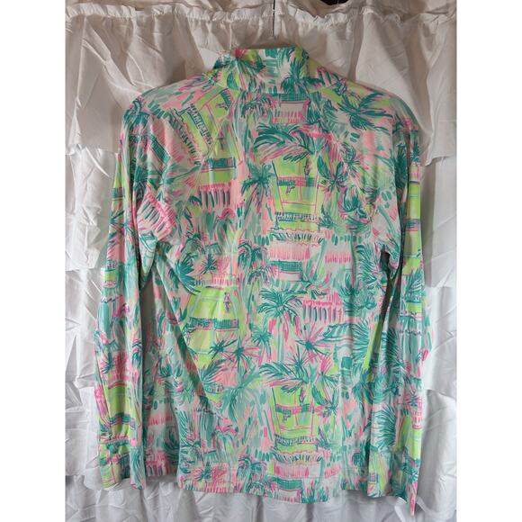 Lilly Pulitizer Jacket size Medium Luxletic Hadlee Tennis Multi color women pink - Picture 4 of 5